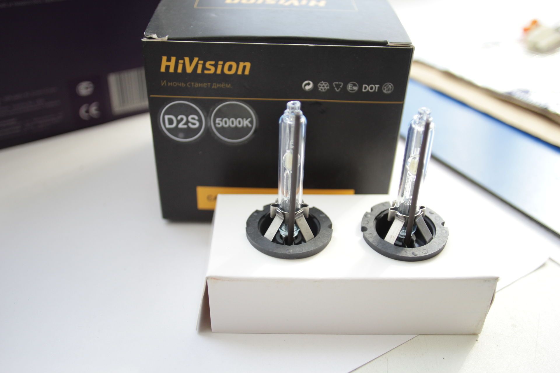 Лампа ксеноновая HiVision D2S 6000K (комплект 2шт.)