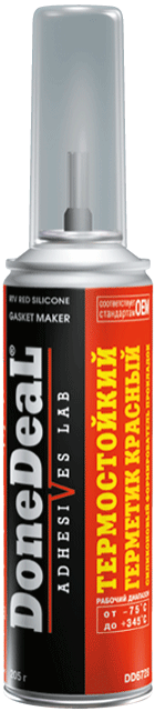 Термостойкий красный силиконовый формирователь прокладок (85г) спрей